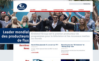endemol.fr website preview