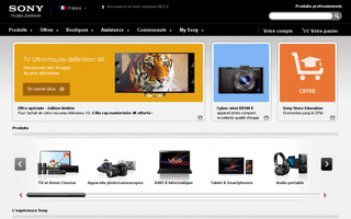 sony.fr website preview