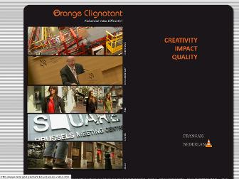 orangeclignotant.be website preview