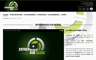 entreprises-sur-scene.com website preview