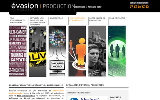 evasion-production.com website preview