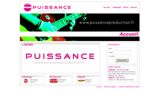 puissanceproduction.fr website preview