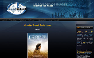 creative-sound.fr website preview