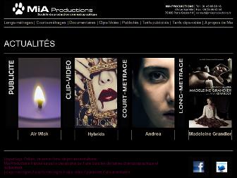 miaproductions.fr website preview