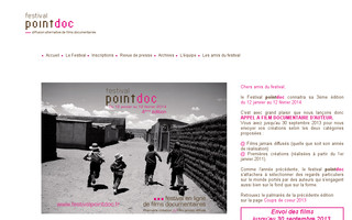 festivalpointdoc.fr website preview