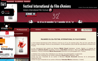 filmfestamiens.org website preview