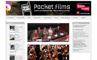 festivalpocketfilms.fr website preview