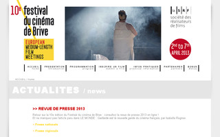 festivalcinemabrive.fr website preview
