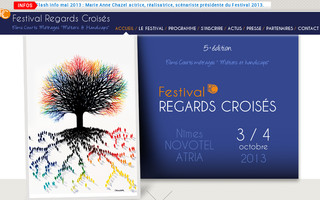 festivalregardscroises.com website preview