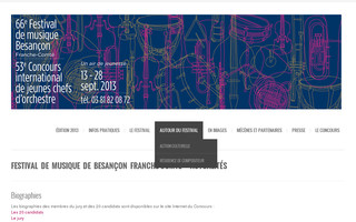 festival-besancon.fr website preview