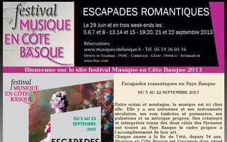 musiquecotebasque.fr website preview