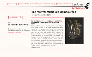 musiquesdemesurees.net website preview
