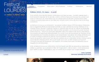 festivaldelourdes.fr website preview