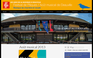 musiqueadeauville.com website preview