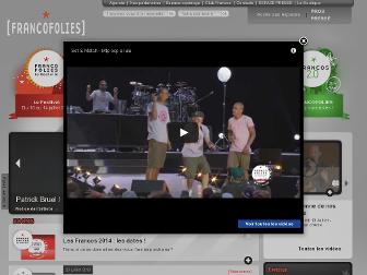 francofolies.fr website preview