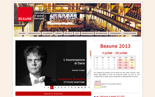 festivalbeaune.com website preview