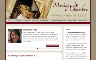 musiques-escaut.com website preview