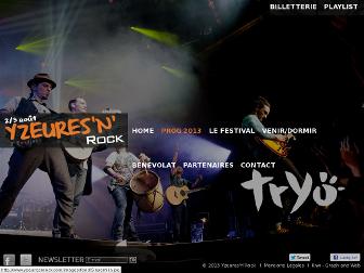 yzeuresnrock.com website preview