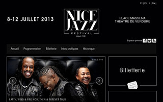 nicejazzfestival.fr website preview