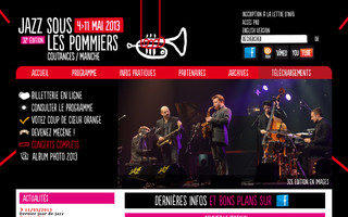 jazzsouslespommiers.com website preview