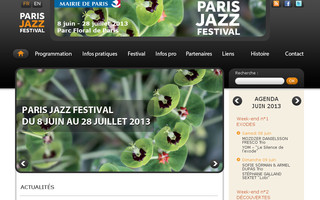 parisjazzfestival.fr website preview
