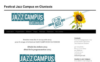 jazzcampus.fr website preview