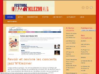 jazznklezmer.fr website preview