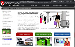 creatika.fr website preview