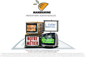 mandarine-audiovisuel.com website preview