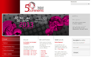 festival5continents.org website preview