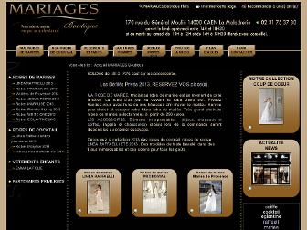 mariages-boutique.fr website preview