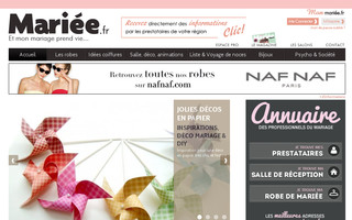 mariee.fr website preview