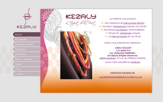 kezaly.com website preview