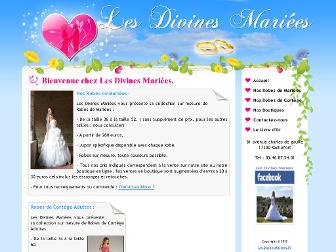 lesdivinesmariees.fr website preview