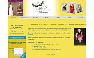 artsetcostumes.fr website preview