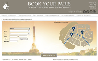 bookyourparis.com website preview