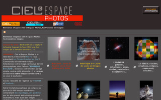 cieletespacephotos.fr website preview