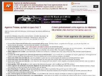 agence-presse.net website preview