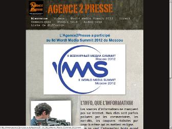 agence2presse.eu website preview