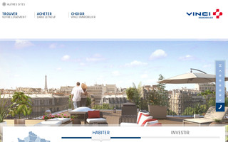 vinci-immobilier.com website preview