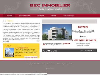 bec-immobilier.com website preview