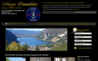 magic-immobilier-nantua.com website preview