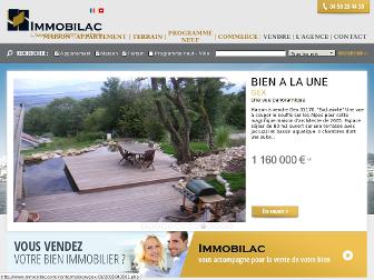 immobilac.com website preview