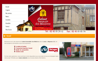 agence-immobiliere-desminieres53.com website preview