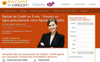 rachatdecredit.net website preview