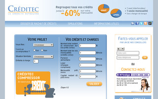 creditec.fr website preview