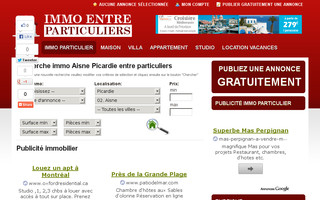 aisne.immo-entre-particuliers.com website preview