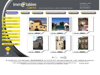 immobiliere-du-centre.com website preview