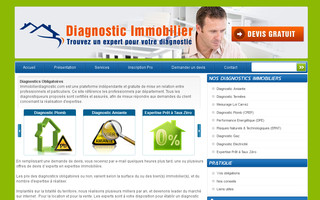 immobilierdiagnostics.com website preview