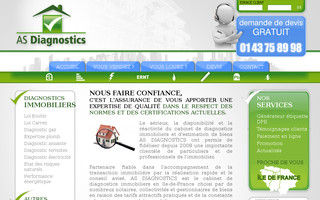 as-diagnostics.com website preview